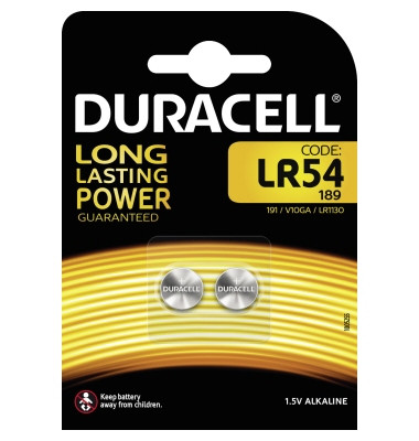 Knopfzellen Long Lasting Power, LR54 / 189, 1,5 Volt
