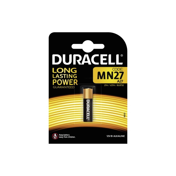 5000394023352 - MN27 Spezial-Batterie 27 a Alkali-Mangan 12 v 18 mAh 1 St - Duracell 5000394023352 - MN27 Spezial-Batterie 27 a Alkali-Mangan 12 v 18 mAh 1 St - Duracell