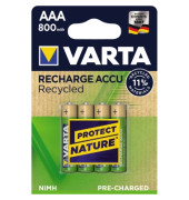 Akkus Recharge Accu Recycled, AAA / Micro / HR03, 1,2 Volt