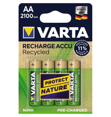 Akkus Recharge Accu Recycled, AA / Mignon / HR06, 1,2 Volt