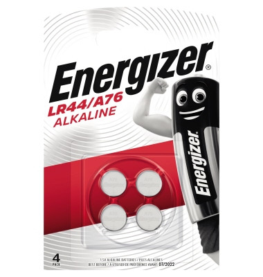 Knopfzelle Alkali-Mangan LR44/A76 1,5V 175 mAh