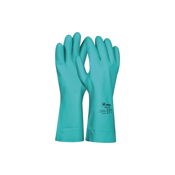9002701992616 - Gummihandschuhe Green Tech 709926 grün Größe L 9 Baumwolle Nitril 9002701992616 Gebol