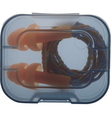 Gehörschutzstöpsel whisper inkl. Kordel, Minibox orange