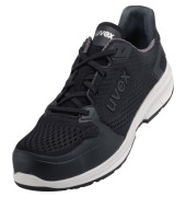 Sicherheitsschuhe uvex 1 sport, S1, ESD, Unisex, schwarz/wei&szlig;, Weite 11, Gr&ouml;&szlig;e 45