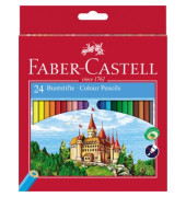 Buntstifte-Set Castle, 120124, farbig sortiert, sechskant, Packung