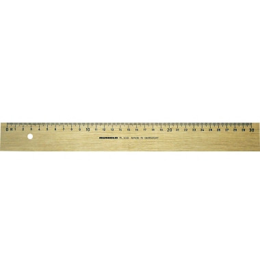 Holz-Lineal FL232/30 braun 30cm mit Tuschekante