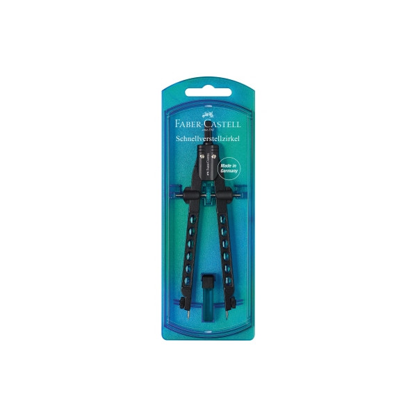 4005401743408 - Schnellverstellzirkel FACTORY 340mm Drucktastenmechanik Kunststoff 2 Gelenke 4005401743408 Faber-Castell 4005401743408 - Schnellverstellzirkel FACTORY 340mm Drucktastenmechanik Kunststoff 2 Gelenke 4005401743408 Faber-Castell
