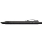 Kugelschreiber Essentio Aluminium 0,6mm schwarz dokumentenecht Farbe des Schaftes: schwarz