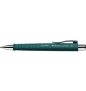 Kugelschreiber POLY BALL 0,6mm XB blau dokumentenecht Farbe des Schaftes: emerald green