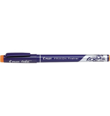 Fineliner Frixion, SW-FF-O, dunkelblau (Schreibfarbe: orange), 0,45mm