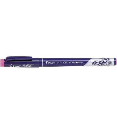 Fineliner Frixion, SW-FF-P, dunkelblau (Schreibfarbe: pink), 0,45mm