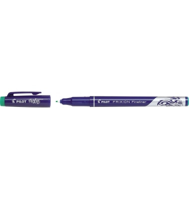 Fineliner Frixion, SW-FF-G, dunkelblau (Schreibfarbe: gr&uuml;n), 0,45mm