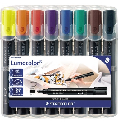 Permanentmarker Lumocolor® 350 2-5mm gelb, rot, blau, orange, grün, violett, braun, schwarz