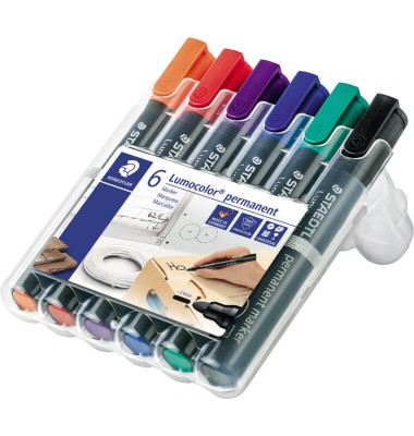 Permanentmarker Lumocolor® 352 2mm orange, rot, violett, blau, grün, schwarz