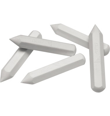 Radierer Stick Bleistifte, Buntstifte 1,4 x 7,2 cm (Ø x L) Kautschuk weiß
