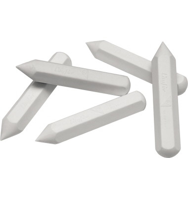 Radierer Stick Bleistifte, Buntstifte 1,4 x 7,2 cm (Ø x L) Kautschuk weiß Radierer Stick Bleistifte, Buntstifte 1,4 x 7,2 cm (Ø x L) Kautschuk weiß
