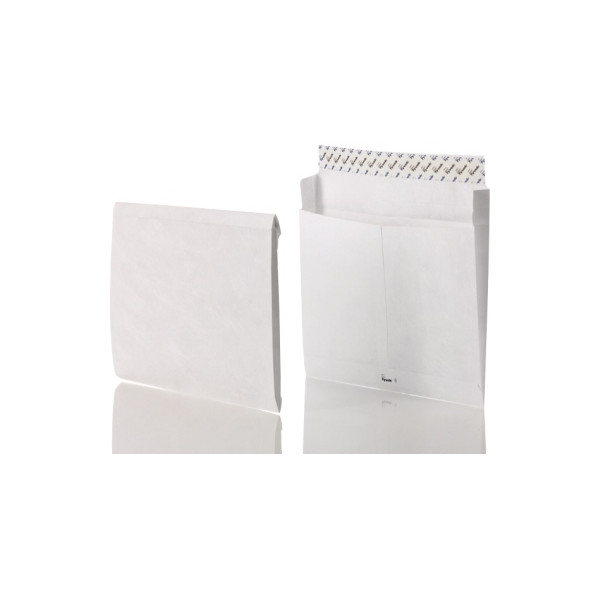 4026283510773 - Faltentaschen 00067158 Sonderformat ohne Fenster haftklebend 68mm-Falte reißfest wasserfest 68g weiß 4026283510773