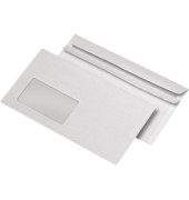 Briefumschlag Blessof 30005434, Kompakt, mit Fenster, selbstklebend, 75g, grau