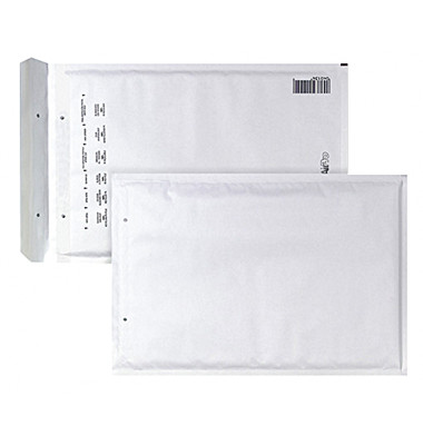 Luftpolstertaschen C/17, 04087613, innen 230x340mm, haftklebend + Lochung für Klammer, weiß