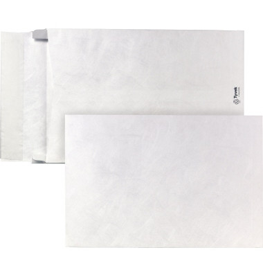 Versandtasche 305 x 457 mm (B x H) ohne Fenster 68g/m² mit Haftklebung Polyethylen weiß