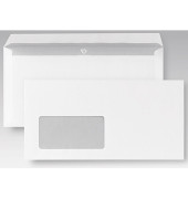 Briefumschläge Posthorn 02720150 Din Lang mit Fenster haftklebend 80g weiß 