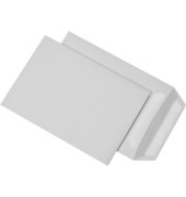 Versandtasche DIN B5 176 x 250 mm (B x H) ohne Fenster 90g/m² mit Selbstklebung Papier ohne Fadenverstärkung weiß