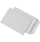 Versandtasche DIN B5 176 x 250 mm (B x H) ohne Fenster 90g/m&sup2; mit Selbstklebung Papier ohne Fadenverst&auml;rkung wei&szlig;