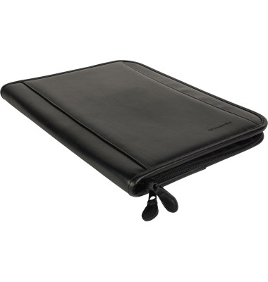 Schreibmappe DORTMUND 34 x 27 x 2,5 cm (B x H x T) Rindsleder schwarz
