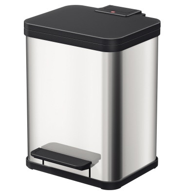 Tretabfalleimer Öko duo Plus M 32 x 43 x 34 cm (B x H x T) 2 x 9l Edelstahl edelstahl