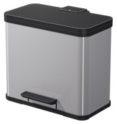 Tretabfalleimer Öko trio Plus L 47 x 43 x 34 cm (B x H x T) 3 x 9l Stahlblech silber