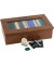 Teebox 33,5 x 9 x 20 cm (B x H x T) Holz rotbraun Tee