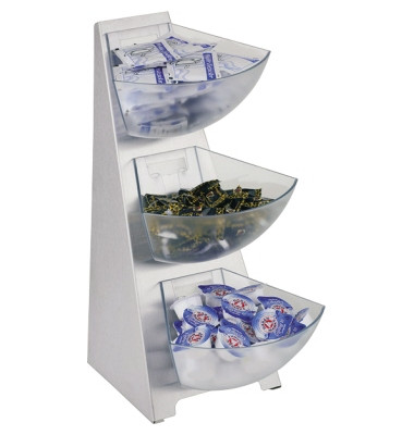 Portionsspender 19 x 41 x 24 cm (B x H x T) Edelstahl/Kunststoff silber/transparent