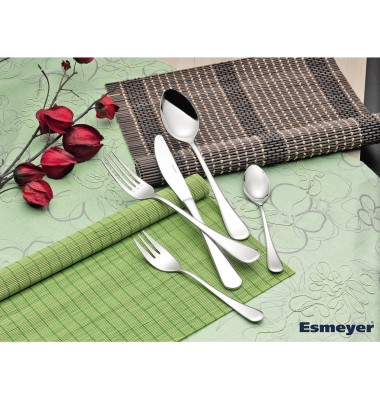 Besteckgarnitur CELINE Mehrweg 6 x Menümesser, Menügabeln, Menülöffel, Kaffeelöffel Edelstahl silber Besteckgarnitur CELINE Mehrweg 6 x Menümesser, Menügabeln, Menülöffel, Kaffeelöffel Edelstahl silber