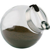 Vorratsdose 20 x 18 cm (Ø x H) 3l inkl. Edelstahl-Löffel mit magnetischem Silikongriff Glas/Edelstahl transparent