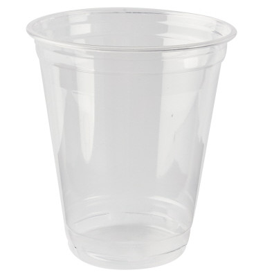 Trinkbecher pure Einweg 300ml Polylactid glasklar