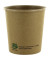 Suppenbecher Einweg 9,8 x 10 cm (Ø x H) 470ml Frischfaserkarton, beschichtet braun