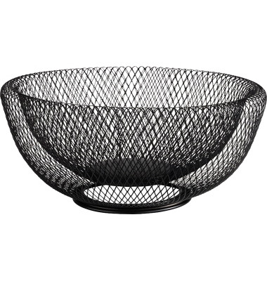 Obstkorb WIRE 31 x 14 cm (Ø x H) Metall schwarz