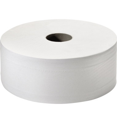 Toilettenpapier T1 Jumbo 064020, 2-lagig, wei&szlig;, 380m / Rolle,
