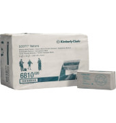 Falthandt&uuml;cher Hostess Natura 6810, 25x33cm, 2-lagig, Lagenfalz (C-Falz), wei&szlig;, Recyclingpapier