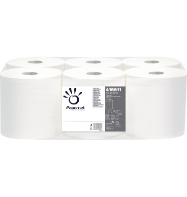 Handtuchrolle 20 cm x 274 m (B x L) Recyclingpapier weiß 6 Rl./Pack.