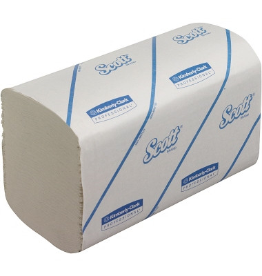 Falthandt&uuml;cher Control 6659, 21x21,5cm, 1-lagig, Interfold-Falz (W-Falz), wei&szlig;, Airflex