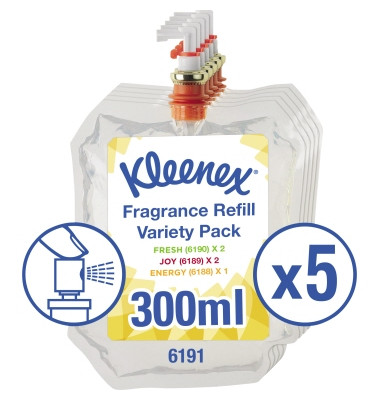 Lufterfrischer Energy, 2 x Joy, 2 x Fresh 5 x 300 ml/Pack.