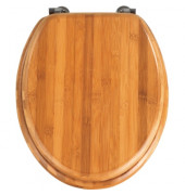 Toilettensitz 37 x 42,5 cm (B x H) Bambus braun