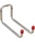 Gerätehalter 25 x 12 x 9,8 cm (B x H x T) 2 Greifer Stahl silber