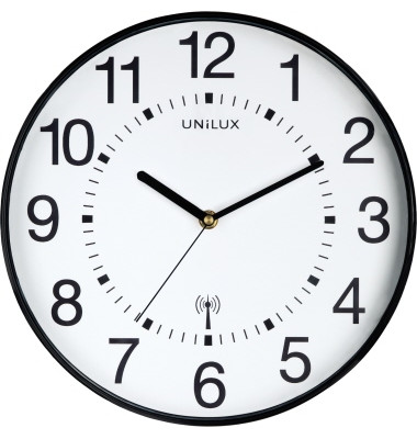  Funkwanduhr Wave 400094561, weiß/schwarz, 30cm, rund, analog