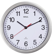  Funkwanduhr MAULrun 9052595, silber, 25cm, rund, analog
