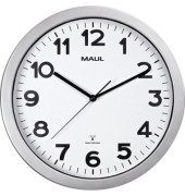  Funkwanduhr MAULstep 90535-95, silber, 35cm, rund, analog
