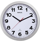  Funkwanduhr MAULstep 90530-95, silber, 30cm, rund, analog