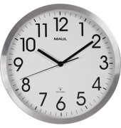 Funkuhr MAULmove 30cm Innenbereich Aluminium, gebürstet