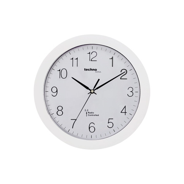 4029665028002 -  Funkuhr WT 8000 weiss weiß 30cm rund analog 4029665028002 Technoline